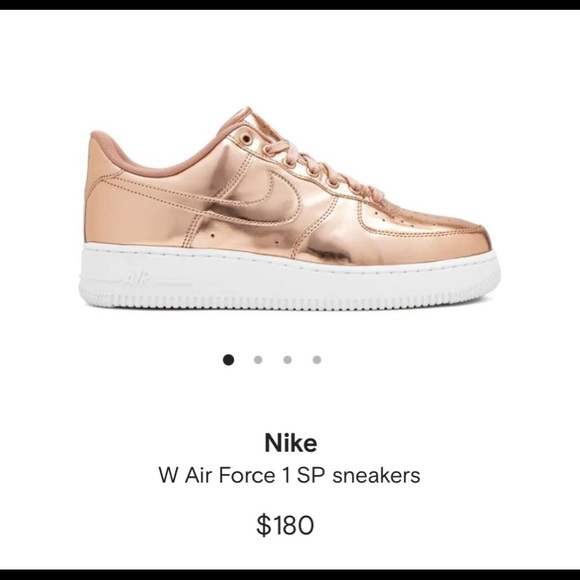 nike air force 1 sp metallic rose gold
